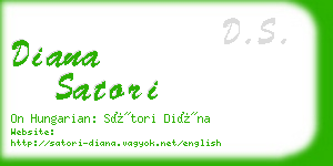 diana satori business card